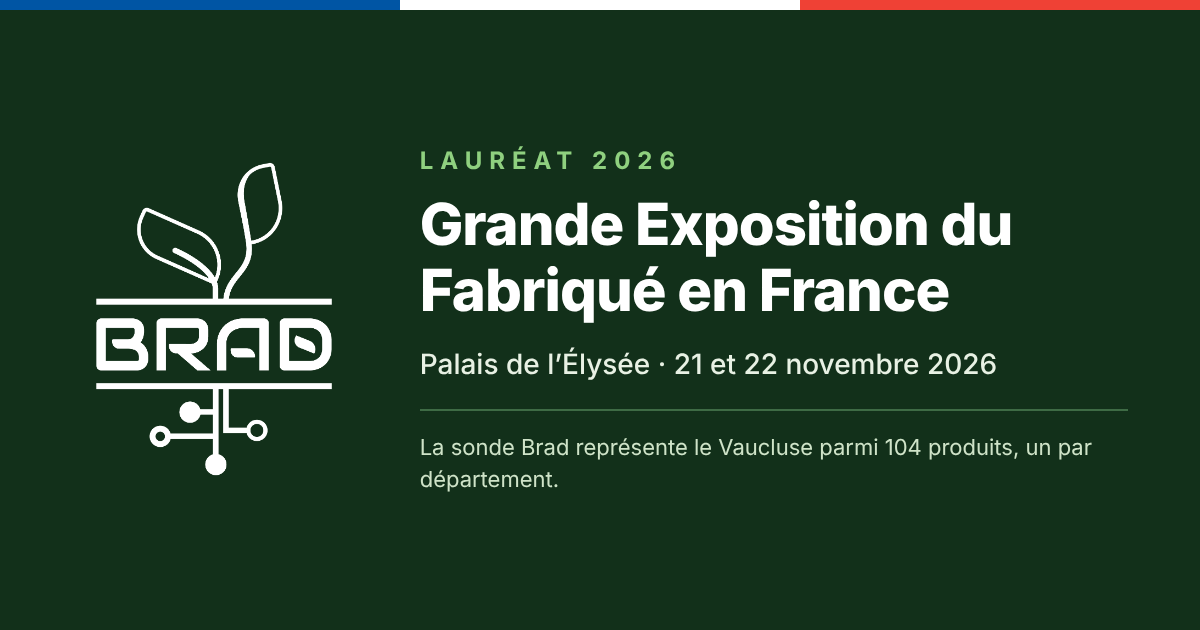 BRAD, lauréat 2026 — Grande Exposition du Fabriqué en France